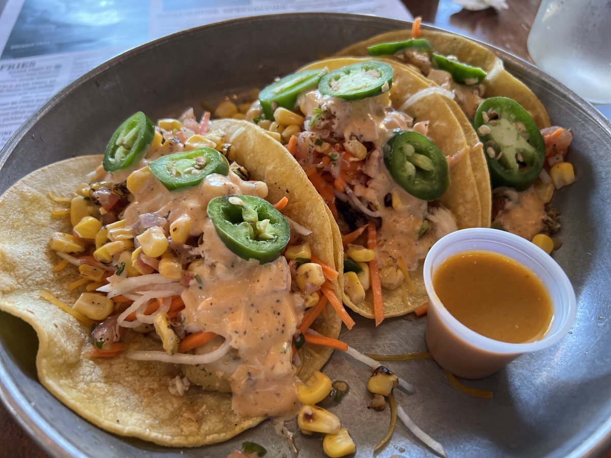 Fish tacos at Broderick